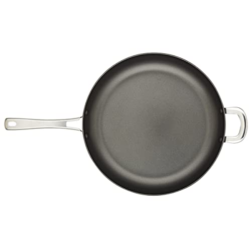 Rachael Ray Cook + Create Hard Anodized Nonstick Frying Pan/Skillet with Helper Handle, 14 Inch - Black - My Kitchen Products