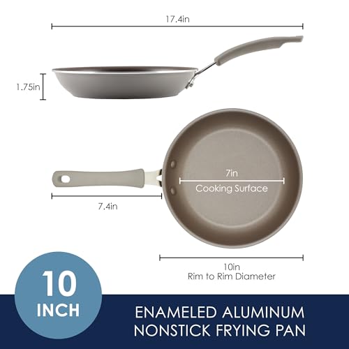 Rachael Ray Cook + Create Nonstick Frying Pan/Skillet, 10 Inch, Gray - My Kitchen Products