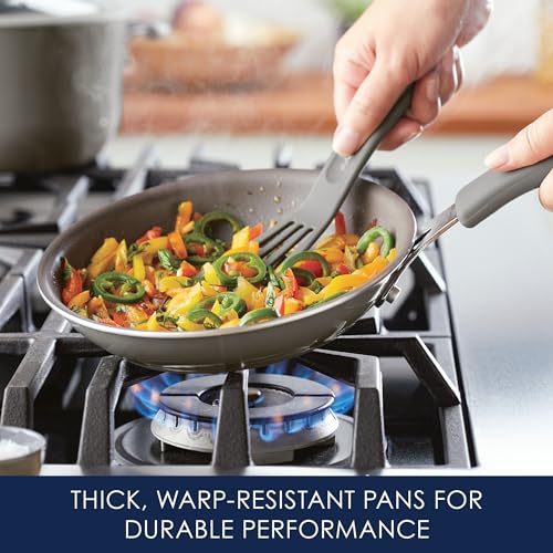 Rachael Ray Cook + Create Nonstick Frying Pan/Skillet, 8.5 Inch, Gray - My Kitchen Products