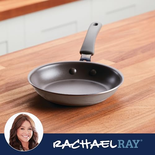 Rachael Ray Cook + Create Nonstick Frying Pan/Skillet, 8.5 Inch, Gray - My Kitchen Products