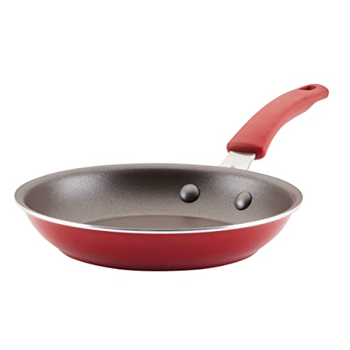 Rachael Ray Cook + Create Nonstick Frying Pan/Skillet, 8.5 Inch, Red - My Kitchen Products