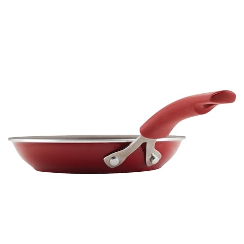 Rachael Ray Cook + Create Nonstick Frying Pan/Skillet, 8.5 Inch, Red - My Kitchen Products