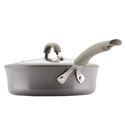 Rachael Ray Cook + Create Nonstick Sauté Pan with Lid, 3 Quart, Gray - My Kitchen Products