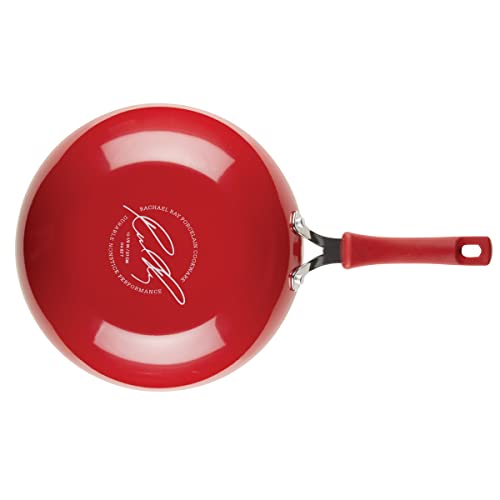 Rachael Ray Cook + Create Nonstick Stir Fry Pan/Wok, 10.5 Inch, Red - My Kitchen Products