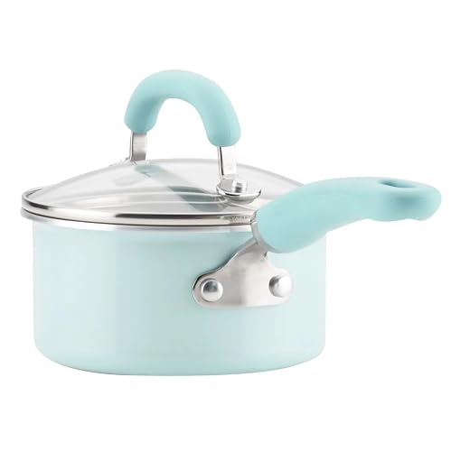 Rachael Ray Create 13 Piece Delicious Aluminum Nonstick Pots and Pans, Light Blue - My Kitchen Products