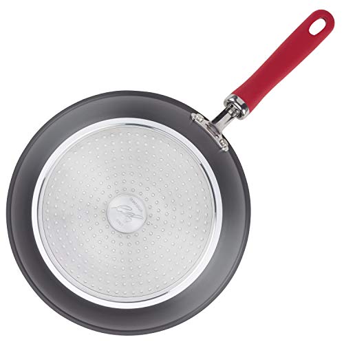 Rachael Ray Create Delicious Deep Hard Anodized Nonstick Frying Pan / Fry Pan / Hard Anodized Skillet - 10.25 Inch, Gray - My Kitchen Products