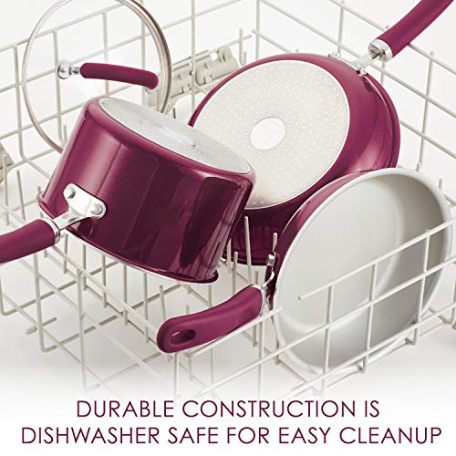 Rachael Ray Create Delicious Deep Nonstick Frying Pan / Fry Pan / Skillet - 12.5 Inch, Red - My Kitchen Products
