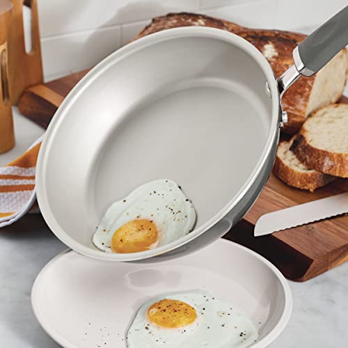 Rachael Ray Create Delicious Nonstick Cookware Induction Pots and Pans Set, 13 Piece - Gray Shimmer - My Kitchen Products