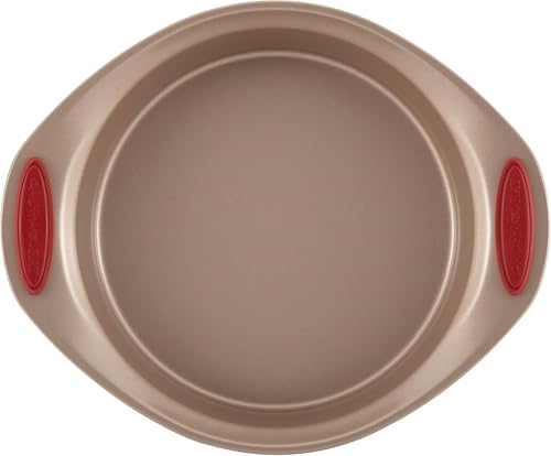 Rachael Ray Cucina Nonstick Bakeware Baking Pans Set, Latte Brown and Cranberry Red, Baking Dishes, 10-Piece - My Kitchen Products