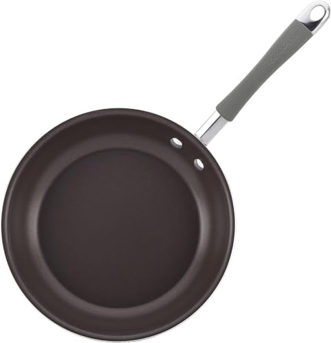 Rachael Ray Cucina Nonstick Cookware, Sea Salt Gray Pots and Pans Set, 12-Piece - My Kitchen Products
