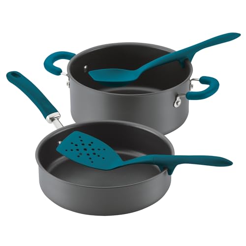 Rachael Ray Gadgets Lazy Tools Nonstick Kitchen/Cooking Utensil Set, 6 Piece, Teal - My Kitchen Products
