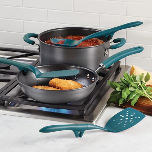 Rachael Ray Gadgets Lazy Tools Nonstick Kitchen/Cooking Utensil Set, 6 Piece, Teal - My Kitchen Products