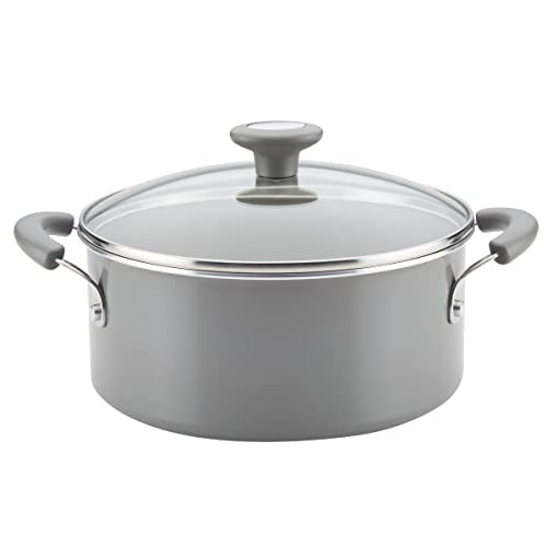 Rachael Ray Get Cooking! Nonstick Cookware Pots and Pans Set, Includes Baking Pan and Cooking Tools, 12 Piece - Gray - My Kitchen Products