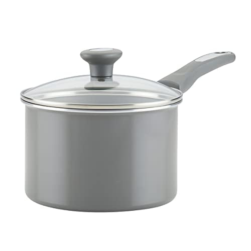 Rachael Ray Get Cooking! Nonstick Cookware Pots and Pans Set, Includes Baking Pan and Cooking Tools, 12 Piece - Gray - My Kitchen Products