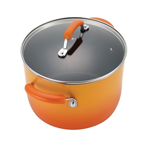 Rachael Ray Hard Enamel Nonstick Cookware Set, 14-pc - Red - My Kitchen Products