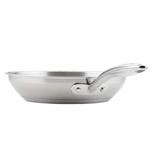 Rachael Ray Professional Stainless Steel, Compatible with All Cooktops, Induction Ready, Dishwasher and Metal Utensil Safe, 10-Inch Frying Pan - My Kitchen Products