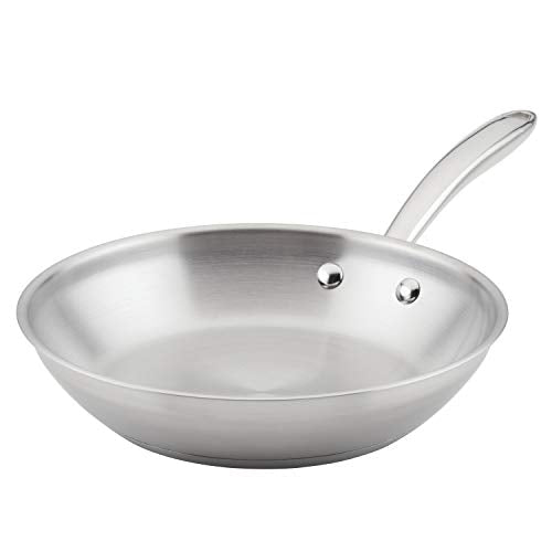 Rachael Ray Professional Stainless Steel, Compatible with All Cooktops, Induction Ready, Dishwasher and Metal Utensil Safe, 10-Inch Frying Pan - My Kitchen Products