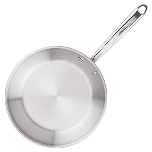 Rachael Ray Professional Stainless Steel, Compatible with All Cooktops, Induction Ready, Dishwasher and Metal Utensil Safe, 10-Inch Frying Pan - My Kitchen Products
