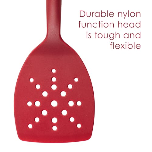 Rachael Ray Tools and Gadgets Lazy Tools Nonstick Kitchen/Cooking Utensil Set, 6 Piece - Red - My Kitchen Products