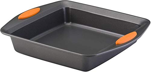 Rachael Ray Yum -o! Nonstick Bakeware Baking Pan / Nonstick Cake Pan, Square - 9 Inch, Gray - My Kitchen Products