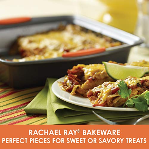 Rachael Ray Yum -o! Nonstick Bakeware Baking Pan / Nonstick Cake Pan, Square - 9 Inch, Gray - My Kitchen Products