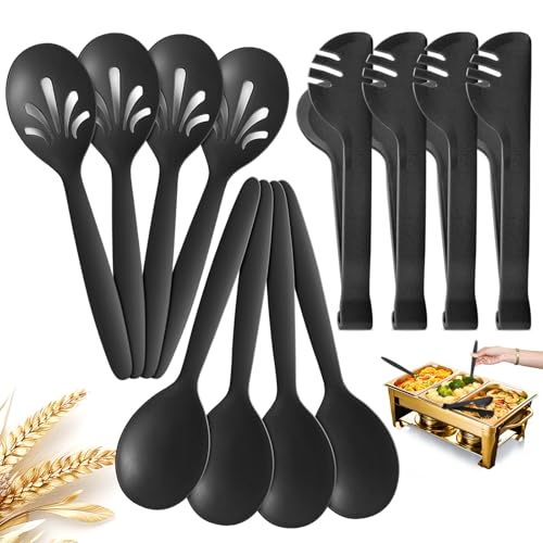 RayPard Reusable Plastic Serving Utensils Set of