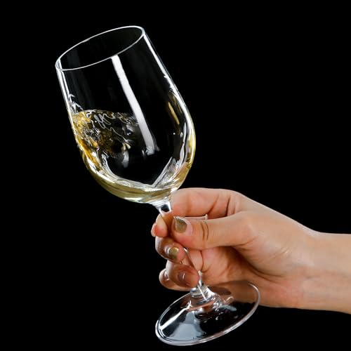 Red Wine Glasses Set of 4, 11oz, Premium Crystal Wine Glasses Hand Blown, Unique Birthday Gift or Wedding Anniversary - My Kitchen Products