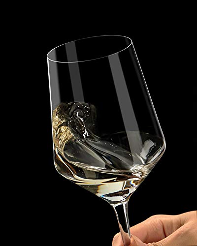 Red Wine Glasses Set of 4, Premium Crystal Wine Glasses Hand Blown,15 oz,Thin Rim,Long Stem,Perfect for Red or White,Daily Use,Unique Wedding Anniversary or Birthday Gift - My Kitchen Products