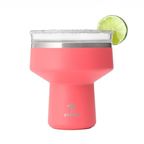 REDUCE Saltini 16 oz Cocktail Tumbler, Insulated Margarita Tumbler with Lid, Keeps Drinks Cold for 10