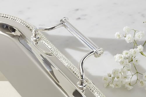 Reed And Barton 896102 Rectangle Silverplate Tray With Handles - My Kitchen Products