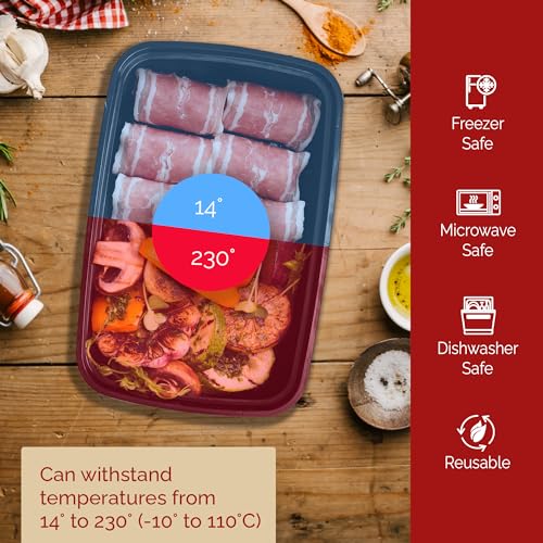 Reli. Meal Prep Containers (50 Pack, 32 oz.) | 1 Compartment Food Containers with Lids | Microwavable Freezer Dishwasher Safe - Bento Box - My Kitchen Products