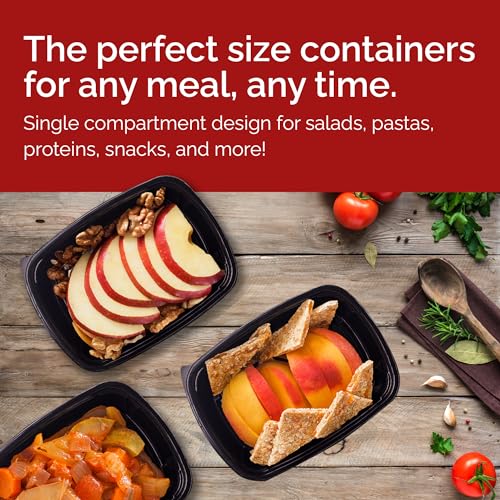 Reli. Meal Prep Containers (50 Pack, 32 oz.) | 1 Compartment Food Containers with Lids | Microwavable Freezer Dishwasher Safe - Bento Box - My Kitchen Products