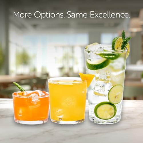 Restaurantware Sumi 17.3 Ounce Highball Glasses Set of 12 Lead-Free Tom Collins Glasses - Tempered Dishwasher-Safe Glassware Clear Glass Tall Bar Glasses Serve Juices Cocktails Or Beers - My Kitchen Products