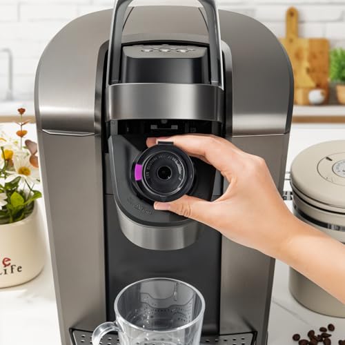 Reusable K Cups for Keurig K Elite, K Classic, K Compact, K Latte, K Duo and All 2.0 & 1.0 Coffee Makers, 2 Pack K Cup Coffee Filters - Black - My Kitchen Products