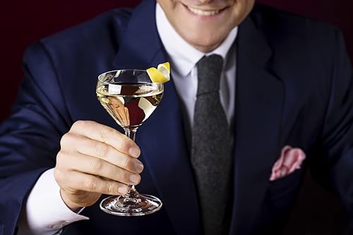 Riedel Drink Specific Glassware, Nick & Nora Cocktail Glass, 4oz, Old-Fashioned Stemmed Cocktail Glasses, Martini, Manhattan, Set of 2 - My Kitchen Products