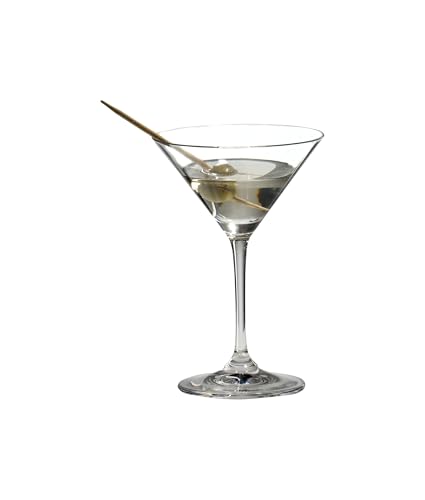 Riedel Vinum Martini Glasses - Crystal Glass, Dishwasher Safe, 2-Piece Set - Essential Home Bar Glassware 6416/77 - My Kitchen Products