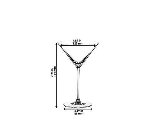 Riedel Vinum XL Martini Glasses (set of 2), Precision Blown Crystal Martini Glasses with Stem - Elegant Cocktail Glasses for Bar, 9.5oz, Machine Washable - My Kitchen Products