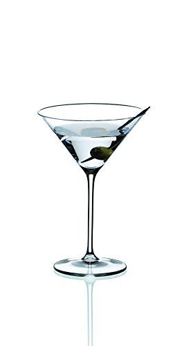 Riedel Vinum XL Martini Glasses (set of 2), Precision Blown Crystal Martini Glasses with Stem - Elegant Cocktail Glasses