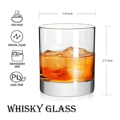 Rock Style Old Fashioned Whiskey Glasses 11 Ounce, Short Glasses For Camping/Party,Set Of 6 - My Kitchen Products