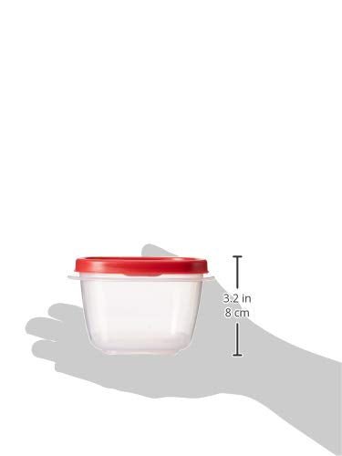 Rubbermaid 7J60 Easy Find Lid Square 2-Cup Food Storage (Pack of 8 Containers) - My Kitchen Products
