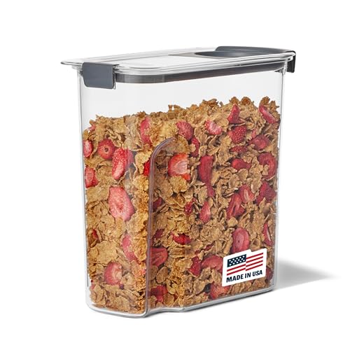 Rubbermaid Brilliance Airtight Cereal Food Storage Container, Shatterproof, BPA-Free and Dishwasher-Safe, 32oz Capacity - My Kitchen Products