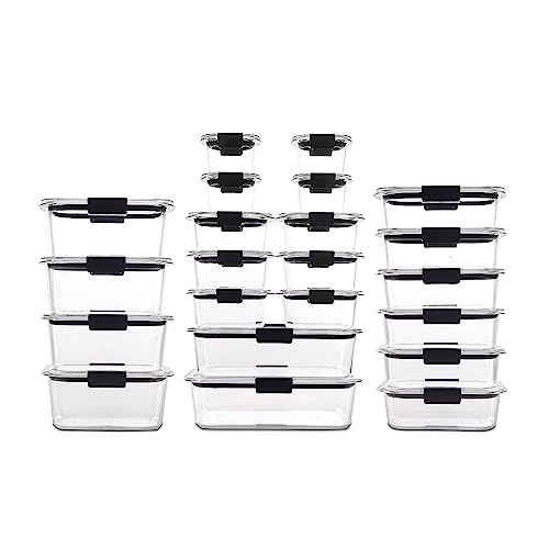 Rubbermaid Brilliance BPA Free 44-Piece Food Storage Containers Set Airtight Leak-Proof with Lids for Meal Prep Lunch and Leftovers - My Kitchen Products