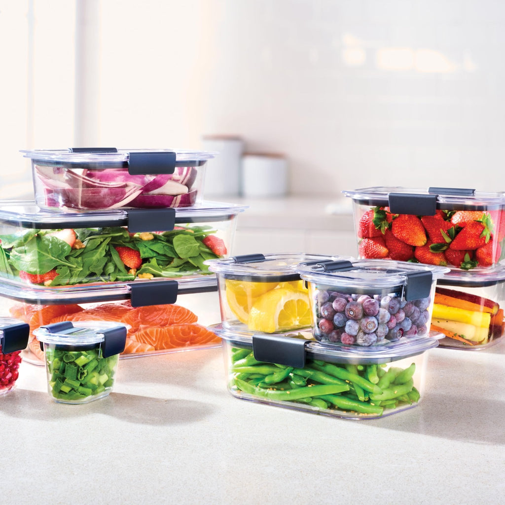 Rubbermaid Brilliance BPA Free Airtight Food Storage Containers with Lids, Set of 4 (4.7 Cup) Ideal for Lunch, Meal Prep, and Leftovers - My Kitchen Products