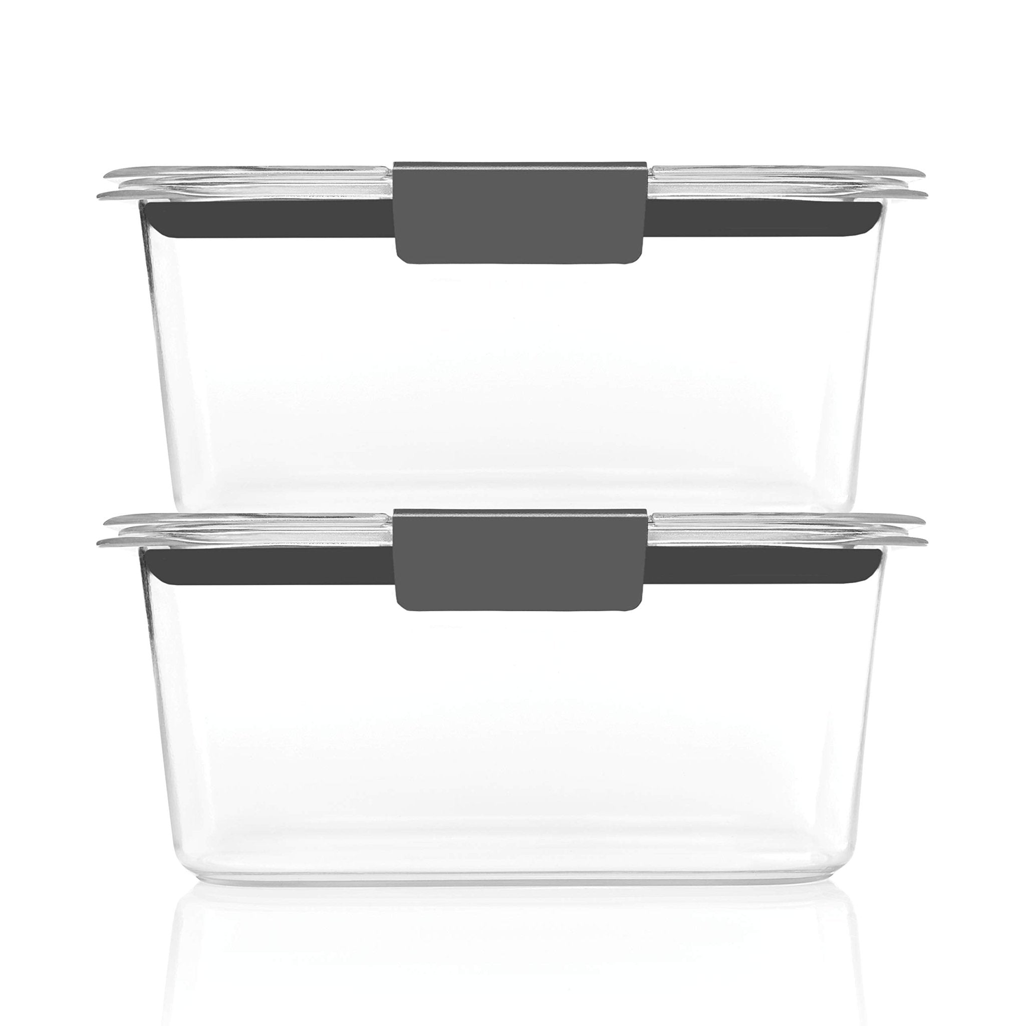 Rubbermaid Brilliance BPA-Free Food Storage Containers, Medium Deep, 4.7 Cup, 2-Pack, Airtight & Leak-Proof, Microwave & Dishwasher Safe - My Kitchen Products