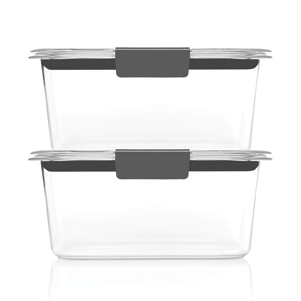 Rubbermaid Brilliance BPA-Free Food Storage Containers, Medium Deep, 4.7 Cup, Airtight & Leak-Proof, Microwave & Dishwasher Safe, 4 Count (Pack of 2) - My Kitchen Products