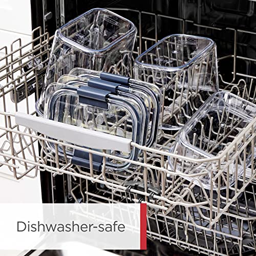 Rubbermaid Brilliance BPA-Free Food Storage Containers with Lids Airtight Kitchen and Pantry Organization Set Includes 3 Containers and Scoops Clear 16 cups - My Kitchen Products