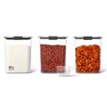 Rubbermaid Brilliance BPA-Free Food Storage Containers with Lids Airtight Kitchen and Pantry Organization Set Includes 3 Containers and Scoops Clear 16 cups - My Kitchen Products