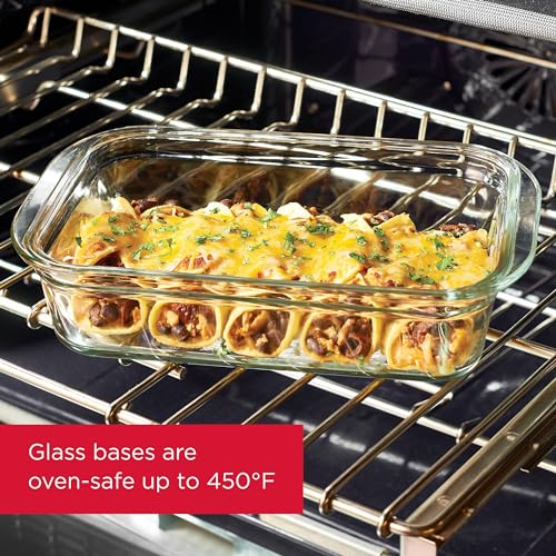 Rubbermaid Brilliance Glass Food Storage Containers, 3.2 Cup, Set of 4, BPA-Free, Leak-Proof, Clear - My Kitchen Products