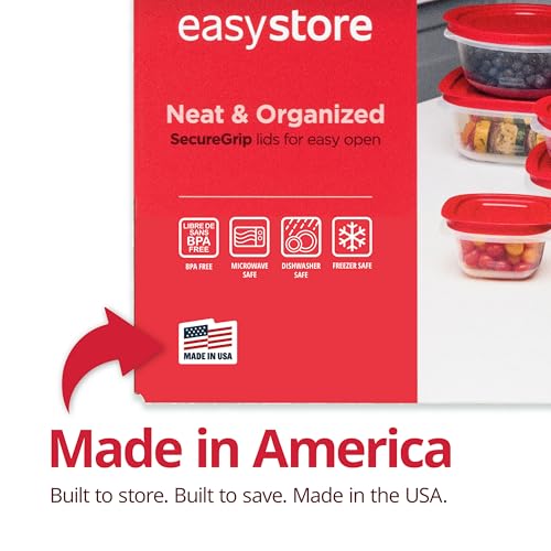Rubbermaid EasyStore Containers, 44-Piece Set, Food Storage Containers with Lids - My Kitchen Products