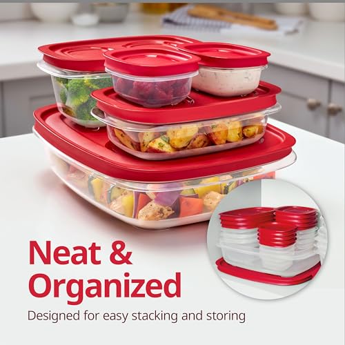 Rubbermaid EasyStore Containers, 44-Piece Set, Food Storage Containers with Lids - My Kitchen Products